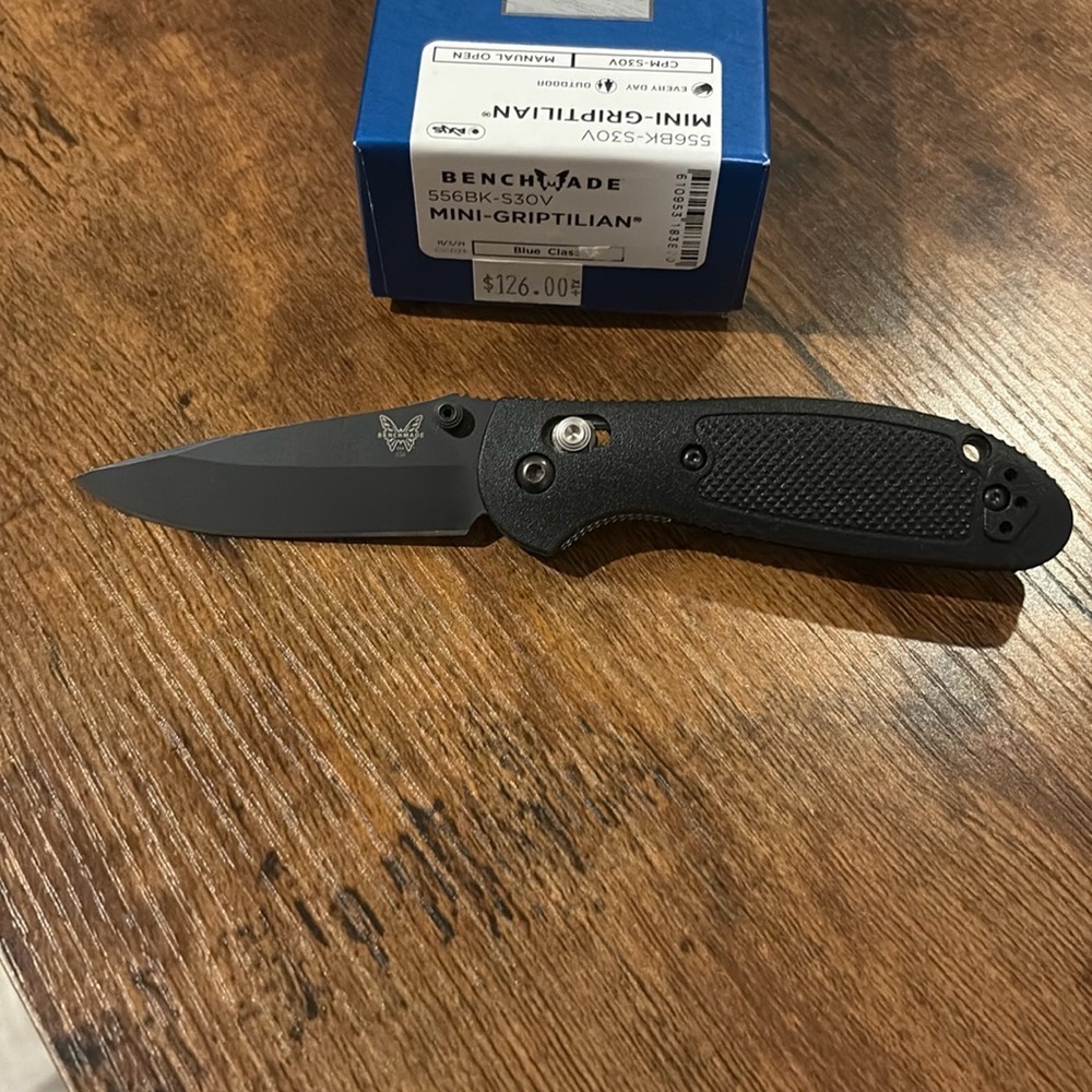 Benchmade Mini Griptilian Black Folding Knife